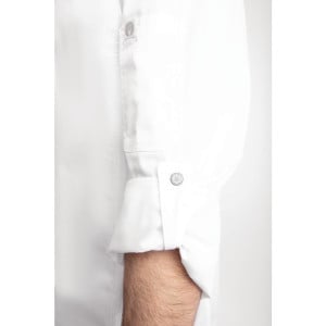 Veste de Cuisine Mixte à Fermeture Eclair Blanche Hartford - Taille XS - Chef Works - Fourniresto