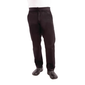 Schwarze Slim-Fit-Hose für Herren - Größe M - Chef Works - Fourniresto