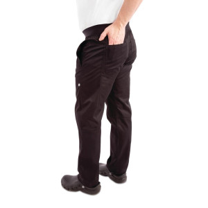 Black Slim Fit Pants for Men - Size XS - Chef Works - Fourniresto