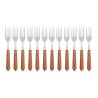 Fleischgabel mit Holzgriff 200 mm - Set mit 12 - Olympia - Fourniresto