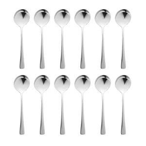 Clifton Stainless Steel Soup Spoon - Set of 12 - Olympia - Fourniresto