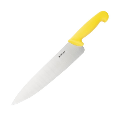 Kochmesser Gelb Klinge 25,5 cm - Hygiplas - Fourniresto