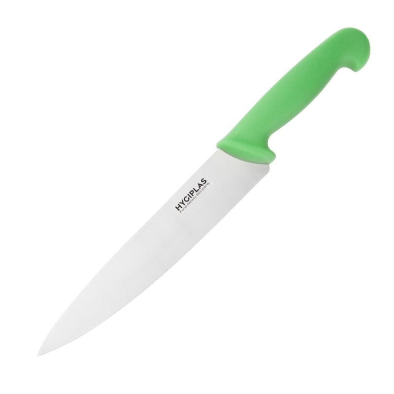 Kochmesser Grün Klinge 21,5 cm - Hygiplas - Fourniresto