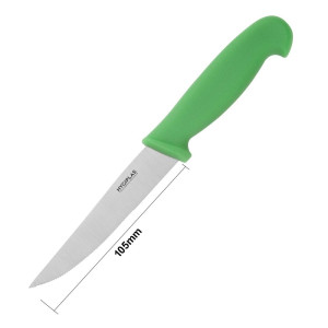 Vegetable Knife Green Toothed Blade 10 cm - Hygiplas - Fourniresto