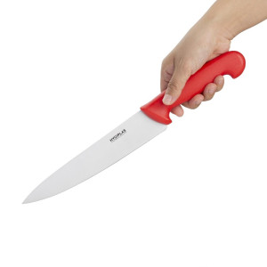 Couteau De Cuisinier Rouge Lame 21,5 Cm - Hygiplas - Fourniresto