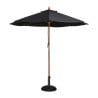 Parasol Noir Rond Ø 3 M - Bolero - Fourniresto