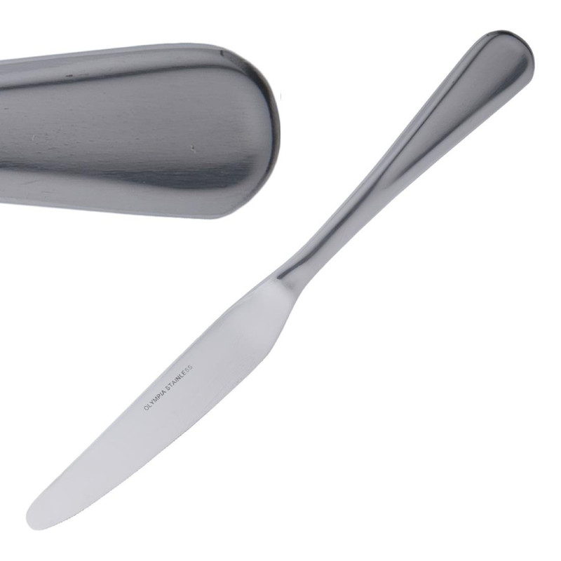 Tischmesser Roma aus Edelstahl - 12er-Pack - Olympia - Fourniresto Tischmesser Roma aus Edelstahl - 12er-Pack - Olympia - Fourniresto