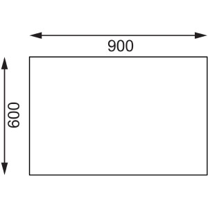 Edelstahlschneidetisch 900 mm - Vogue - Fourniresto