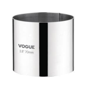 Edelstahl-Mousse-Ring Ø 70 mm H 60 mm - Vogue - Fourniresto