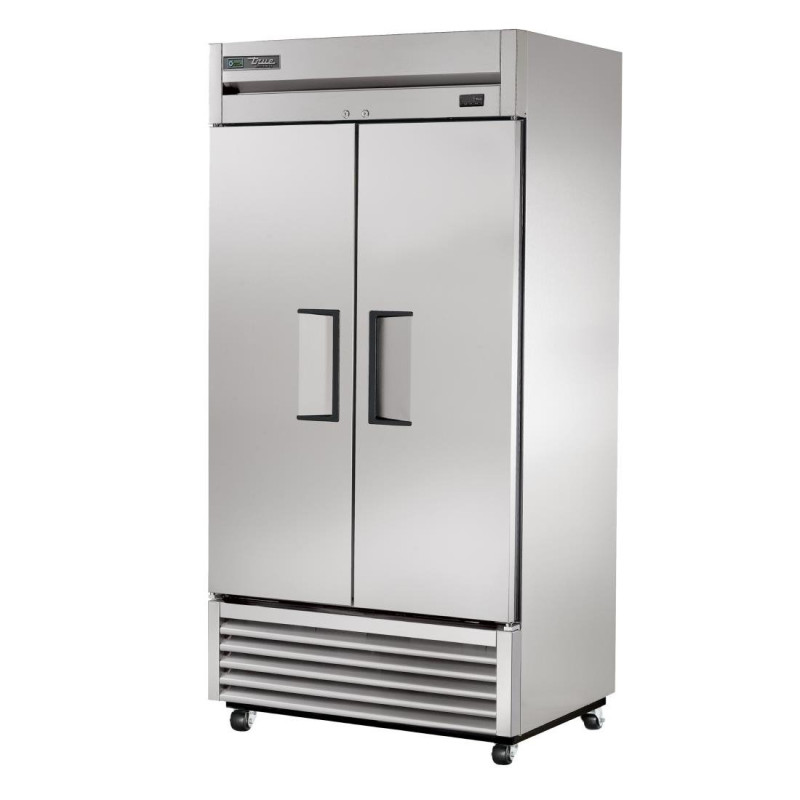 Stainless Steel and Aluminum 2-Door 991 L Positive Refrigerated Cabinet - TRUE - Fourniresto