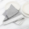 Black Polycotton Tea Towel - Pack of 10 - Vogue - Fourniresto