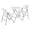 Chaise Pliantes Blanche Et Grise - Lot De 2 - Bolero - Fourniresto