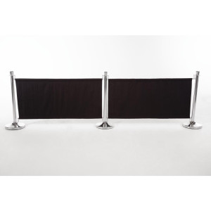 Black Canvas Barrier With Fixings - Bolero - Fourniresto