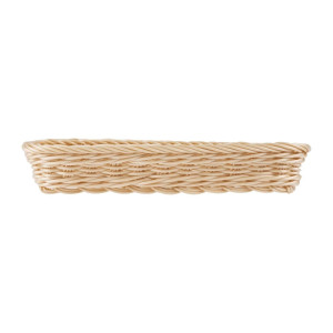 Rechteckiger Besteckkorb aus Rattan und Polypropylen 270 x 100 mm - APS - Fourniresto