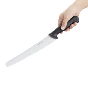 Black 25 cm Pastry Knife - Hygiplas - Fourniresto