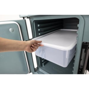 Wagen Ultra Blau Schiefer aus Polypropylen 114 L - Cambro - Fourniresto