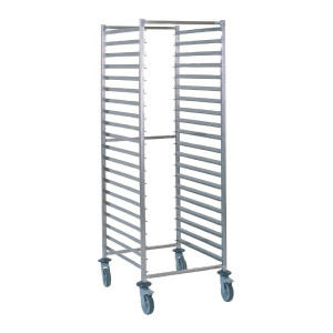 Chariot à Glissières GN 2/1 en Inox 20 Niveaux - Tournus - Fourniresto