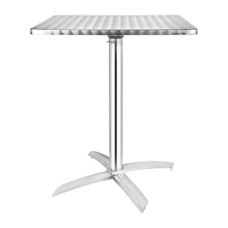 Table Carrée à Plateau Basculant en Inox - 600 x 600 mm - Bolero - Fourniresto