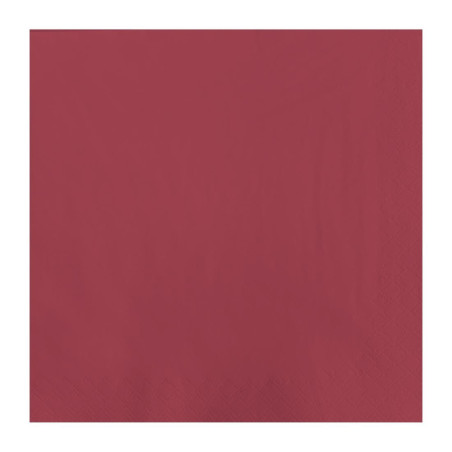 Papierserviette Bordeaux 2-lagig 300 x 300 mm - Packung mit 1500 Stück - FourniResto - Fourniresto