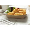 Large Compostable Kraft Food Tray 139 x 148 mm - Pack of 500 - Colpac - Fourniresto