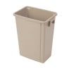 Beige Polypropylene Recycling Bin 56 L - Jantex - Fourniresto