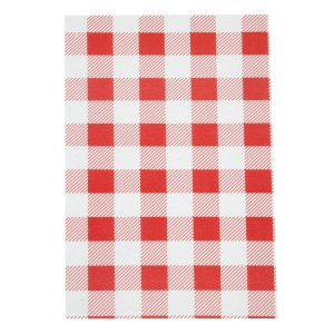 Papier Ingraissable Vichy Rouge 190 x 310 mm - Lot de 200 - FourniResto - Fourniresto