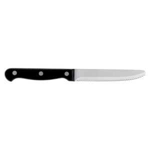 Steakmesser abgerundet Schwarz - 12er-Pack - Olympia - Fourniresto