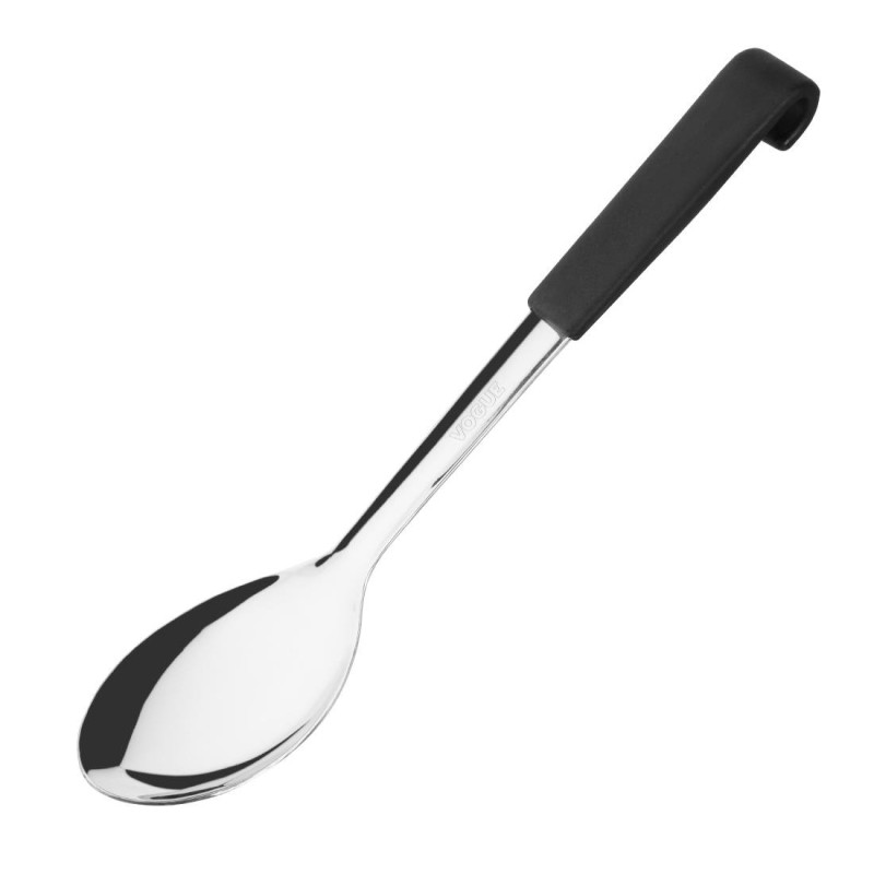 Serving Spoon Black Handle Stainless Steel 340 mm - Vogue - Fourniresto