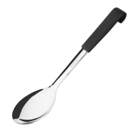 Serving Spoon Black Handle Stainless Steel 340 mm - Vogue - Fourniresto