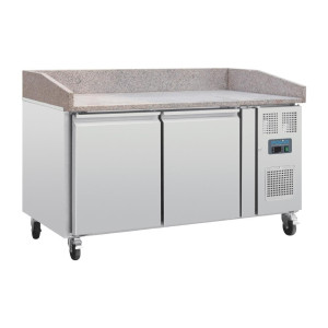 Pizza counter with marble top 2 doors Series G - Polar - Fourniresto