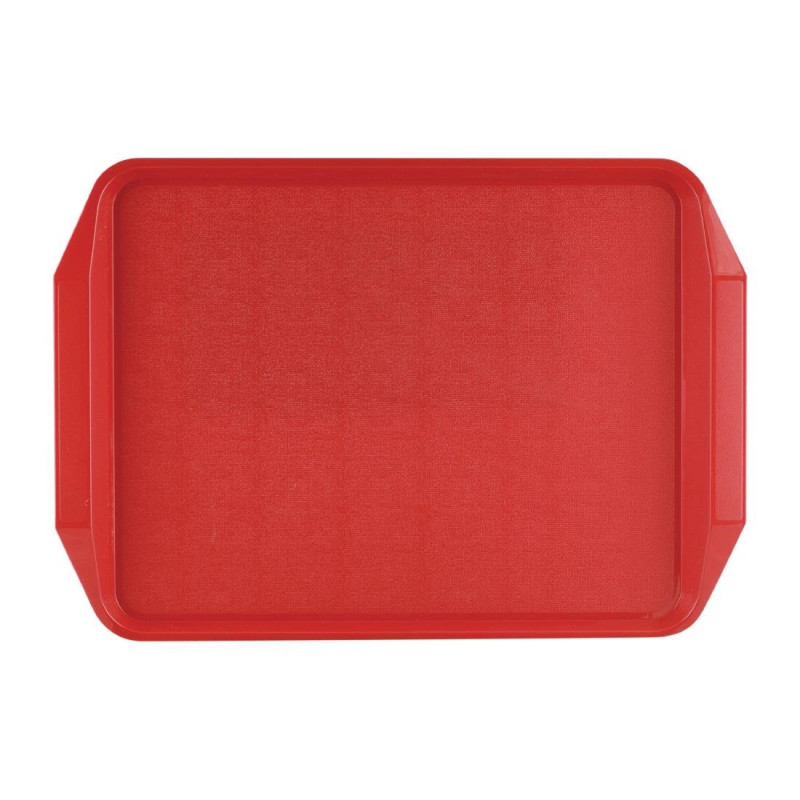 Red Tray with Handles 435x305mm - Roltex - Fourniresto