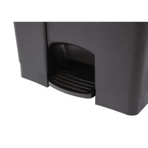 Black 87L Pedal Kitchen Bin - Jantex - Fourniresto