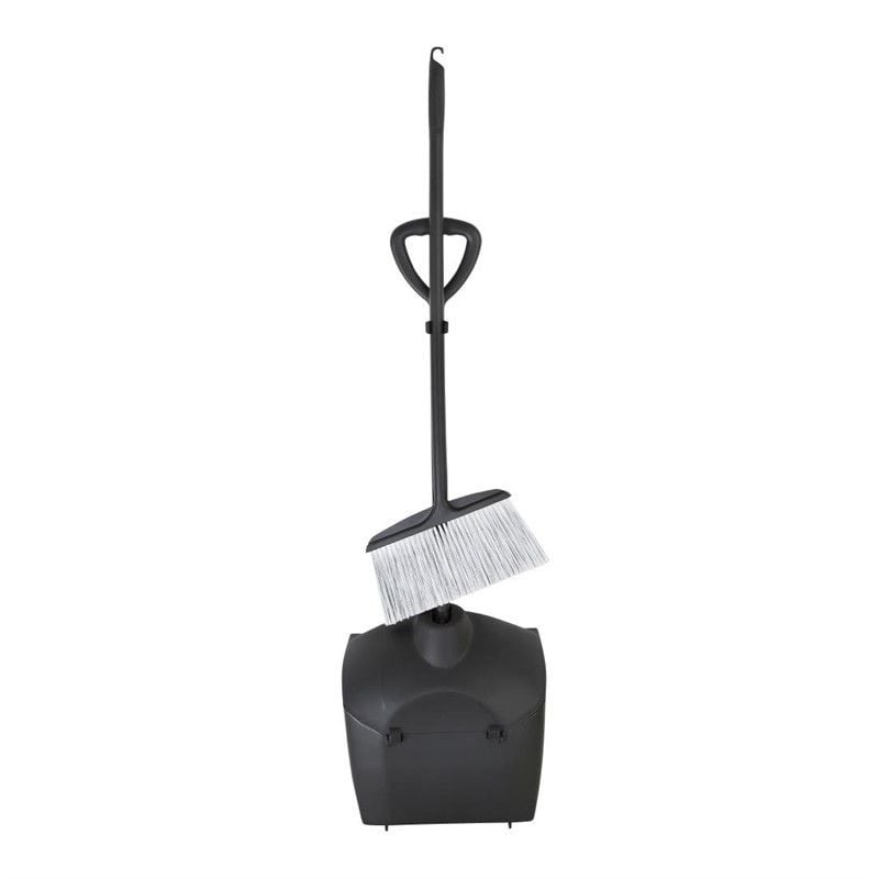 Black Dustpan and Brush Set - Jantex - Fourniresto