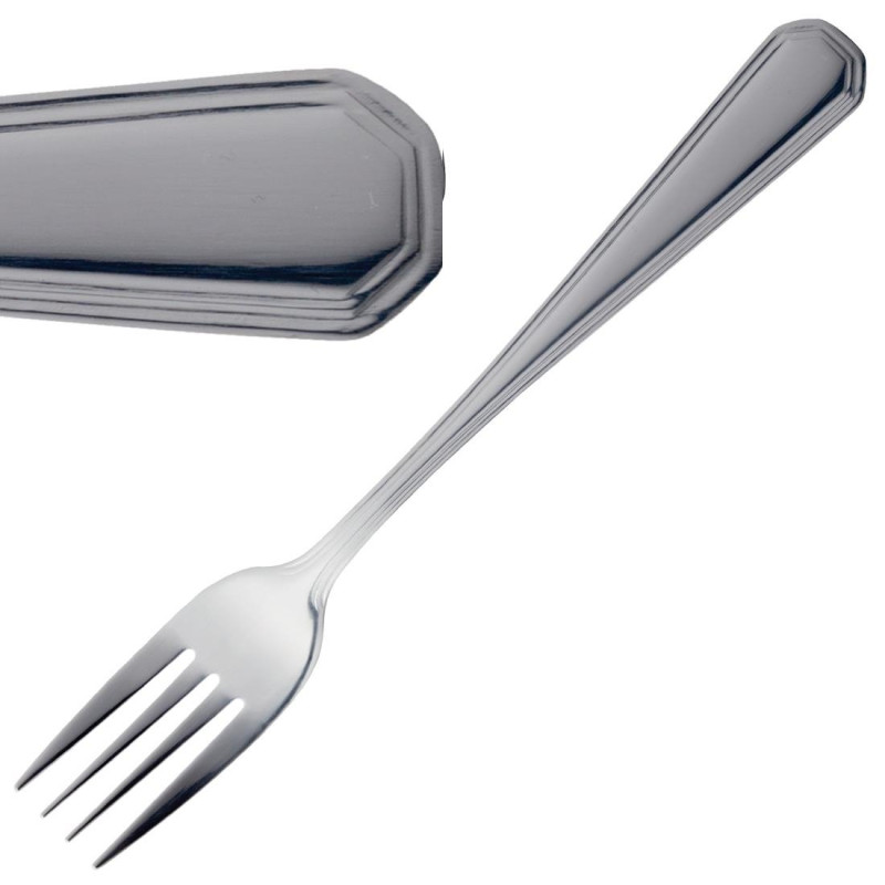 Table Fork Monaco In Stainless Steel - Set Of 12 - Olympia - Fourniresto