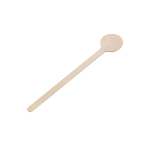 Biodegradable Wooden Cocktail Stirrers 100mm - Pack of 100 - Fiesta Green - Fourniresto