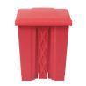 Kitchen Pedal Bin Red 65L - Jantex - Fourniresto