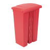 Kitchen Pedal Bin Red 87L - Jantex - Fourniresto