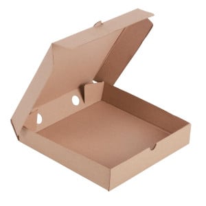 Kraft Pizza Boxes 23cm - Pack of 100 - Fiesta Green - Fourniresto