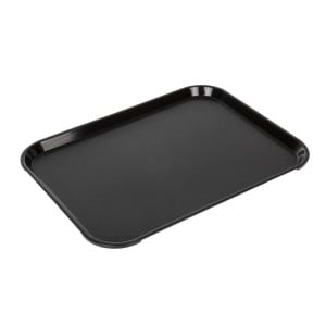 Rechteckiges schwarzes Polypropylen-Tablett für Fast Food 410mm - Cambro - Fourniresto