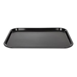 Plateau Rectangulaire Noir en Polypropylène Fast Food 410mm - Cambro - Fourniresto