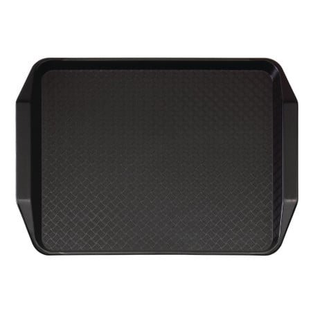 Plateau Rectangulaire Noir avec Poignées en Polypropylène Fast Food 430mm - Cambro - Fourniresto