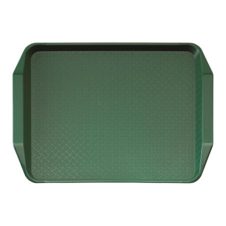 Plateau Rectangulaire Vert avec Poignées en Polypropylène Fast Food 430mm - Cambro - Fourniresto