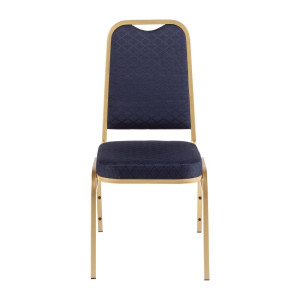 Chaises De Banquet À Dossier Carré Bleues - Lot De 4 - Bolero - Fourniresto