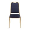 Blaue Bankettstühle mit quadratischer Rückenlehne - 4er-Set - Bolero - Fourniresto