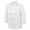 Unisex Chicago Long Sleeve White Chef Jacket Size XL - Whites Chefs Clothing - Fourniresto