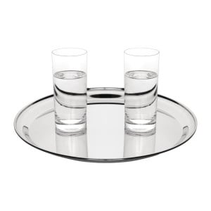 Plateau De Service Rond En Inox Ø 355Mm - Olympia - Fourniresto