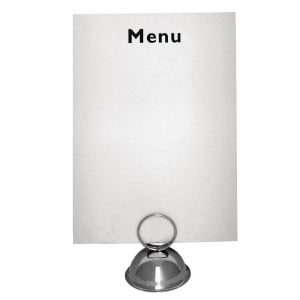 Menu Holder With Stainless Steel Ring - Olympia - Fourniresto