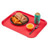 Plateau Rectangulaire en Polypropylène Fast Food Rouge 410mm - Cambro - Fourniresto