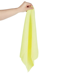 Yellow Microfiber Cloths - Pack of 5 - Jantex