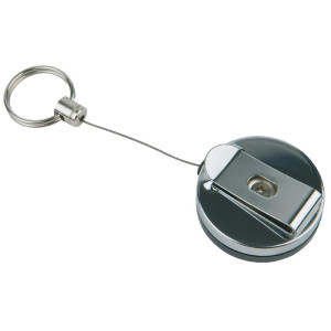 Retractable Stainless Steel Keychain - Set of 2 - APS